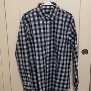 Arrow Blue and White Casual Button Down Shirt